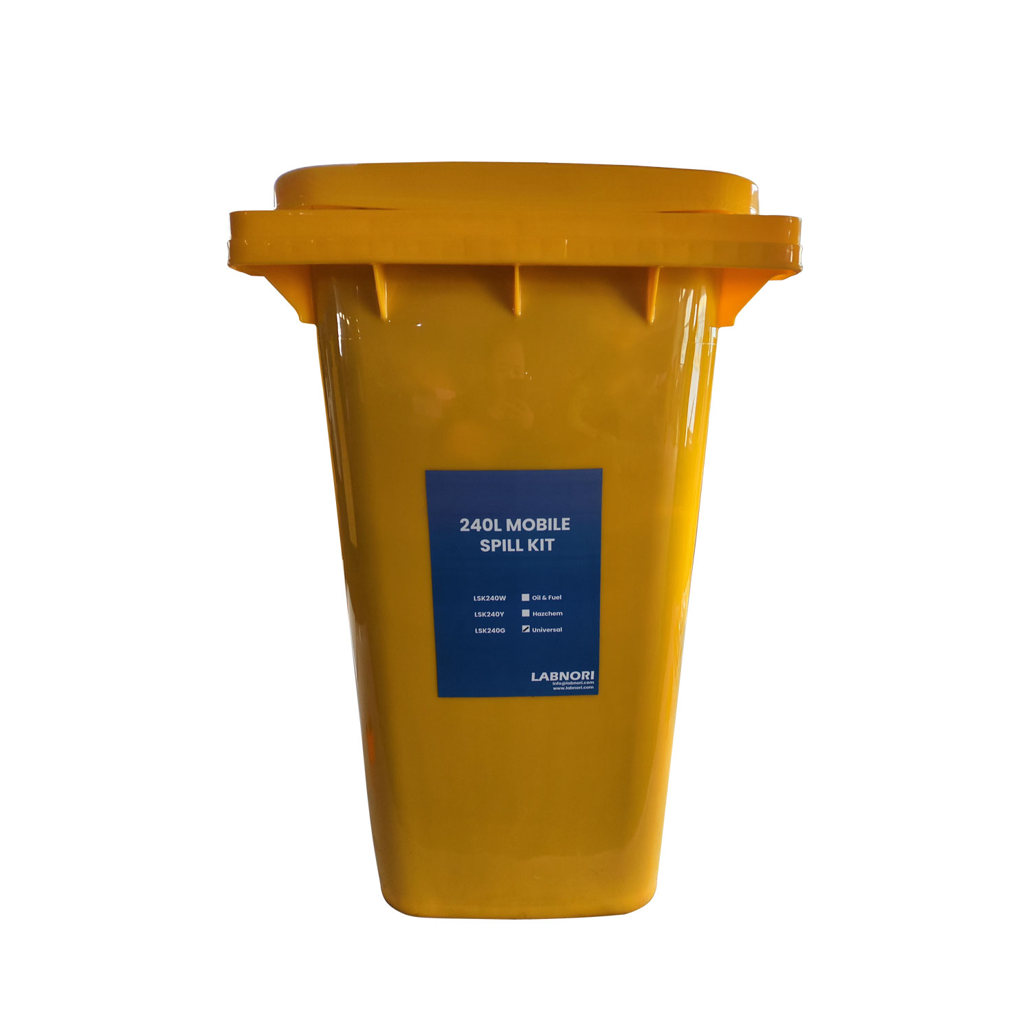 LABNORI 240L Wheeled Bin Mobile Spill Kit Universal - LSK240G